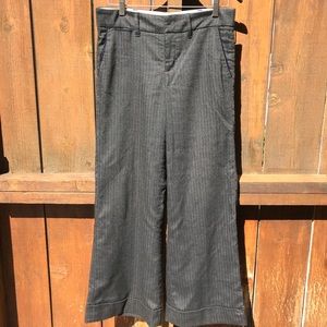 Anthropologie Cartonnier Pinstripe Gray Trousers